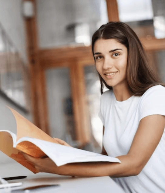 A happy student who benefits from our top-notch academic translation services in Des Moines.